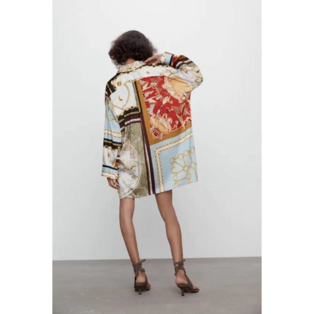 NWT Zara oversized patchwork shirt - Picture 17 of 17